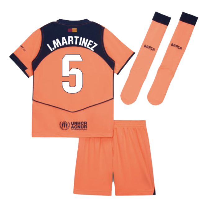 2025-2026 Barcelona Third Mini Kit (I.Martinez 5)-Football Jersey Hub