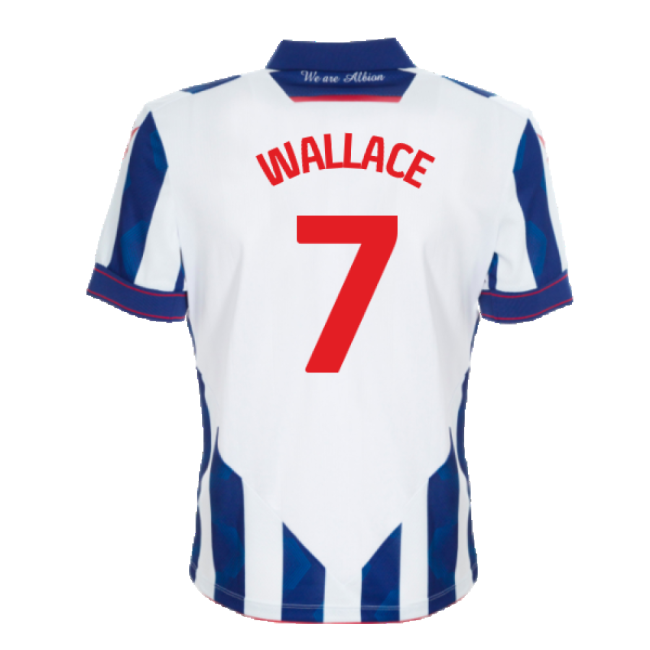 2024-2025 West Brom WBA Home Shirt (Wallace 7)-Football Jersey Hub