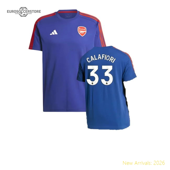 2024-2025 Arsenal DNA Tee (Victory Blue) (Calafiori 33)-Football Jersey Hub