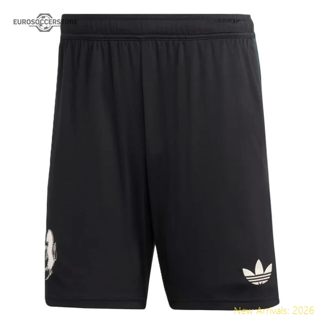 2025-2026 Juventus Third Shorts (Black)-Football Jersey Hub