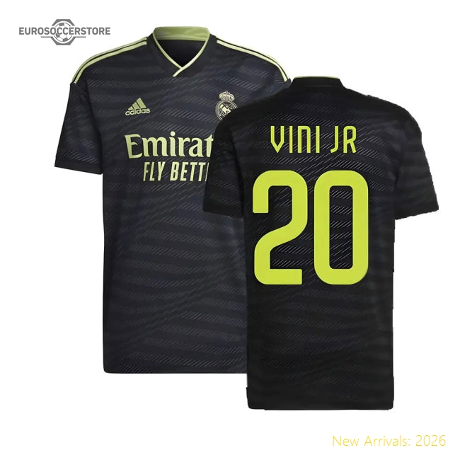 2022-2023 Real Madrid Third Shirt (VINI JR 20)-Football Jersey Hub