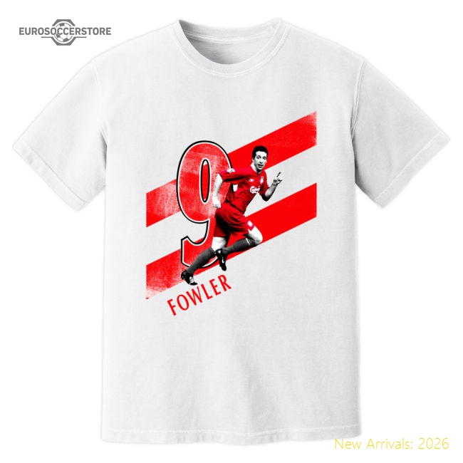 Robbie Fowler Liverpool Premier League Legend T-Shirt (White)-Football Jersey Hub