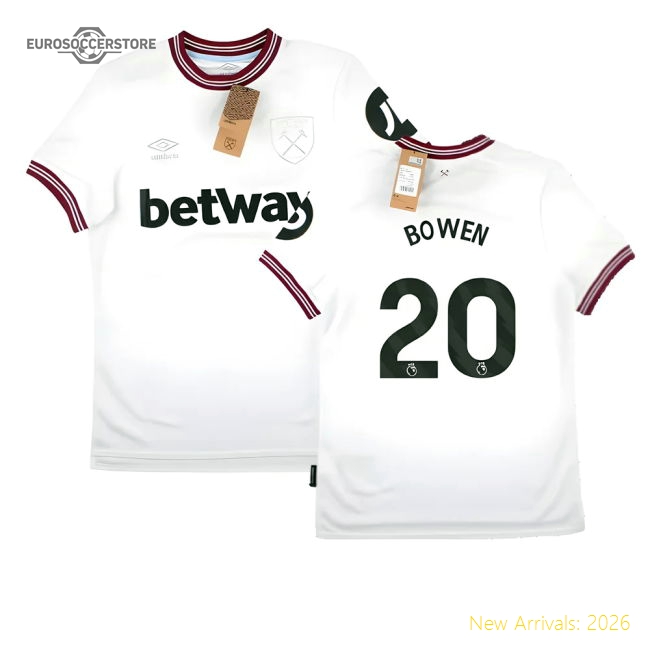 2023-2024 West Ham United Away Shirt (BOWEN 20)-Football Jersey Hub
