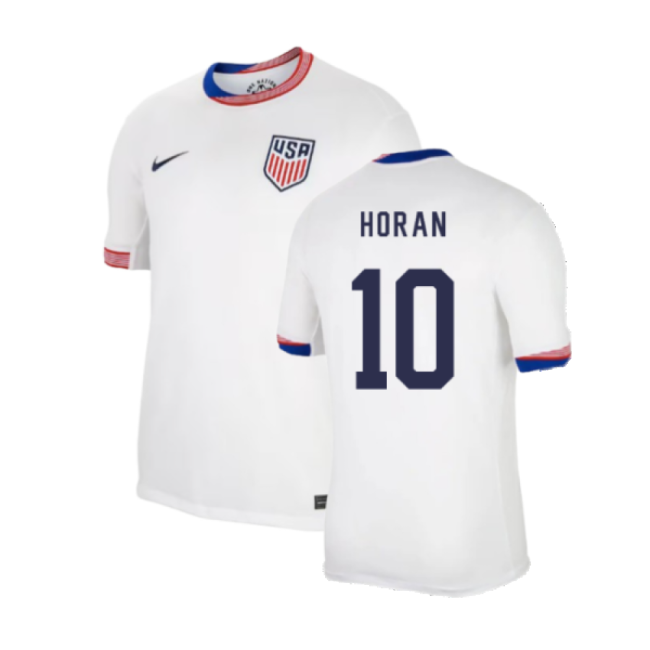 2024-2025 USA Home Dri-Fit ADV Shirt (Horan 10)-Football Jersey Hub