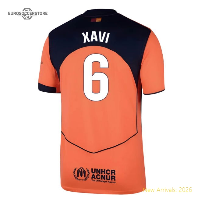 2025-2026 Barcelona Third Shirt (Xavi 6)-Football Jersey Hub