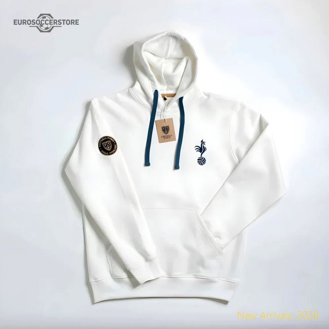 France Cockerel Retro Football Hoodie (White)-Football Jersey Hub