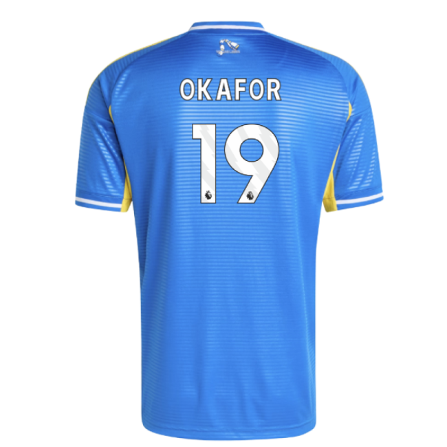 2025-2026 Leeds Away Shirt (Okafor 19)-Football Jersey Hub