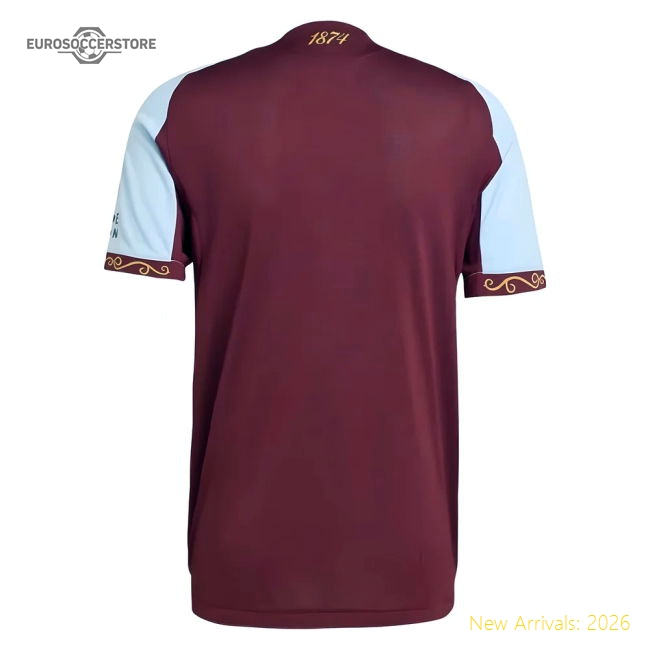 2025-2026 Aston Villa Authentic Home Shirt-Football Jersey Hub