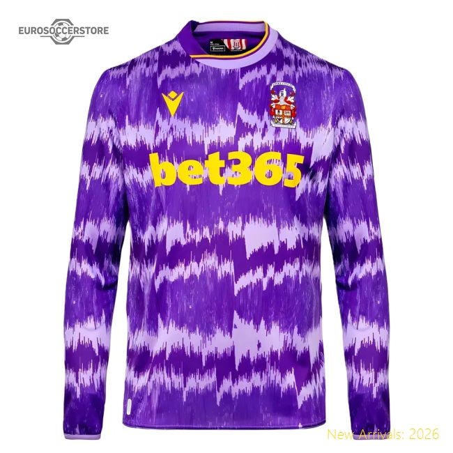 2025-2026 Stoke City Away Long Sleeve Shirt-Football Jersey Hub