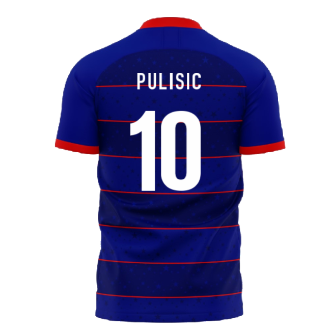 United States 2025-2026 Away Concept Football Kit (Libero) (PULISIC 10)-Football Jersey Hub