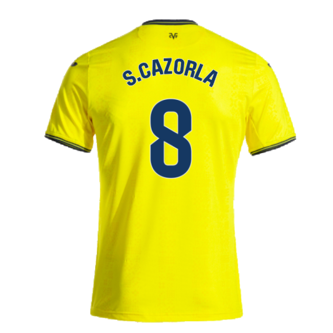 2024-2025 Villarreal Home Shirt (S.Cazorla 8)-Football Jersey Hub