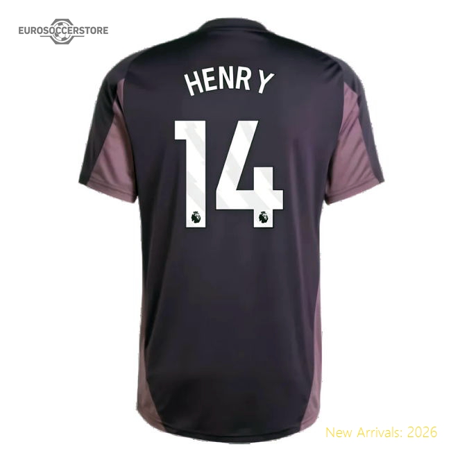 2024-2025 Arsenal Training Jersey (Aurora Black) (Henry 14)-Football Jersey Hub