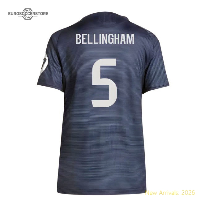 2025-2026 Real Madrid Authentic Away Shirt (Ladies) (Bellingham 5)-Football Jersey Hub