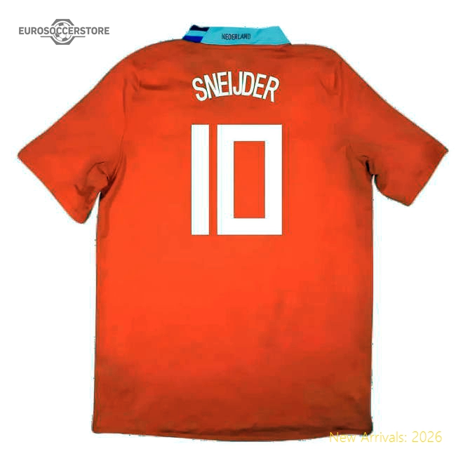 Holland 2008-10 Home Shirt ((Excellent) M) (Sneijder 10)-Football Jersey Hub