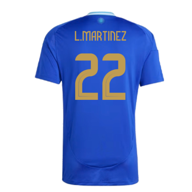 2024-2025 Argentina Away Shirt (L.MARTINEZ 22)-Football Jersey Hub