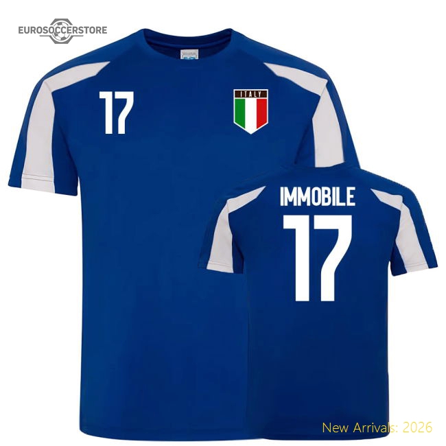 Italy Sports Training Jersey (Immobile 17)-Football Jersey Hub