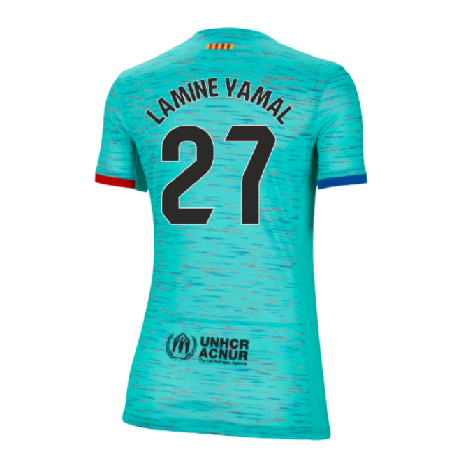 2023-2024 Barcelona Third Shirt (Ladies) (Lamine Yamal 27)-Football Jersey Hub
