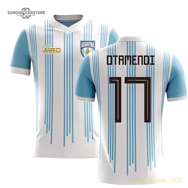 2025-2026 Argentina Home Concept Football Shirt (Otamendi 17)-Football Jersey Hub