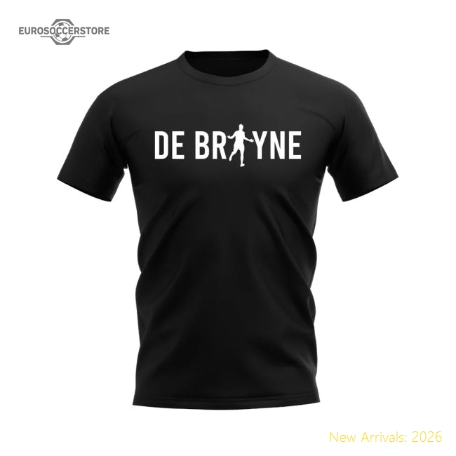 Kevin de Bruyne Silhouette T-shirt (Black)-Football Jersey Hub