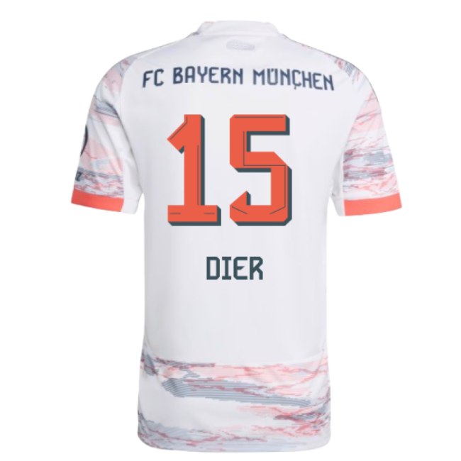 2025-2026 Bayern Munich Away Shirt (Dier 15)-Football Jersey Hub