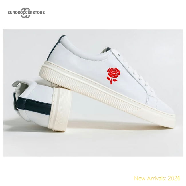 England Sneaker The Red Rose (White)-Football Jersey Hub