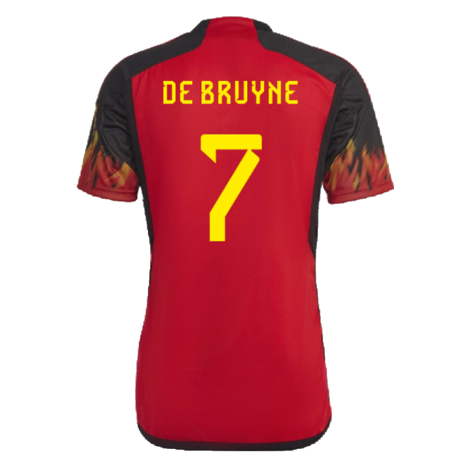 2022-2023 Belgium Home Shirt (De Bruyne 7)-Football Jersey Hub