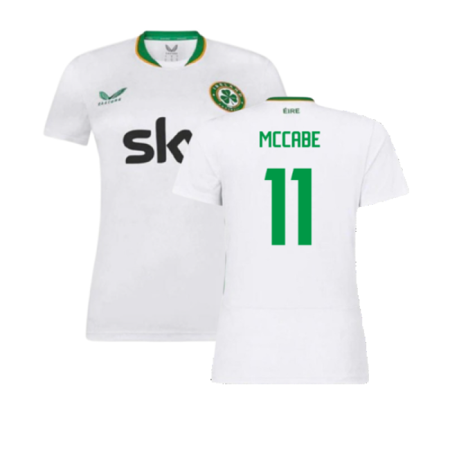 2024-2025 Republic of Ireland Away Shirt (Womens) (McCabe 11)-Football Jersey Hub