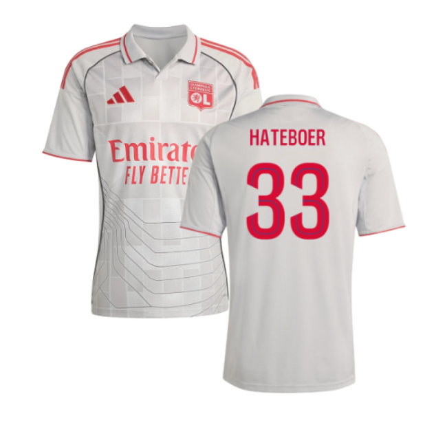 2025-2026 Olympique Lyon Third Shirt (Hateboer 33)-Football Jersey Hub