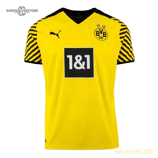 2021-2022 Borussia Dortmund Home Shirt (Kids) (HAALAND 9)-Football Jersey Hub