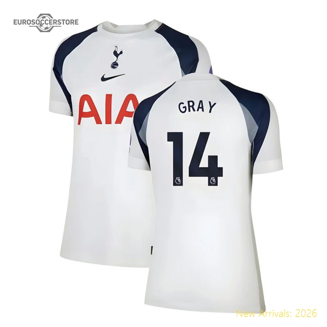 2025-2026 Tottenham Home Shirt (Womens) (Gray 14)-Football Jersey Hub