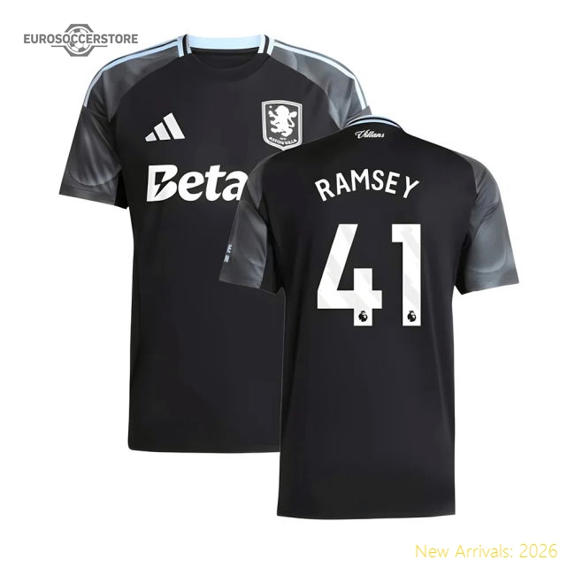 2025-2026 Aston Villa Away Shirt (Ramsey 41)-Football Jersey Hub