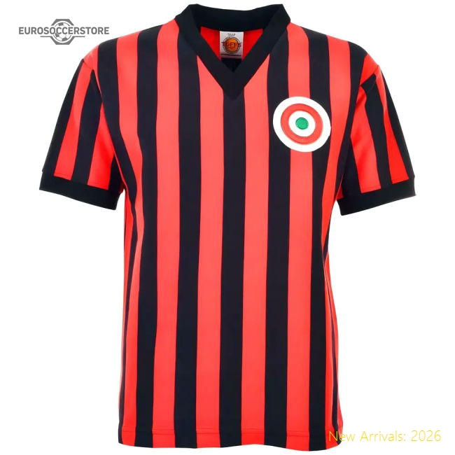AC Milan 1967-1968 Retro Football Shirt-Football Jersey Hub
