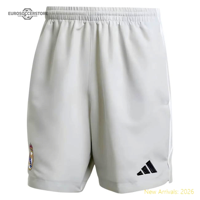 2025-2026 Real Madrid UBP Shorts (White)-Football Jersey Hub
