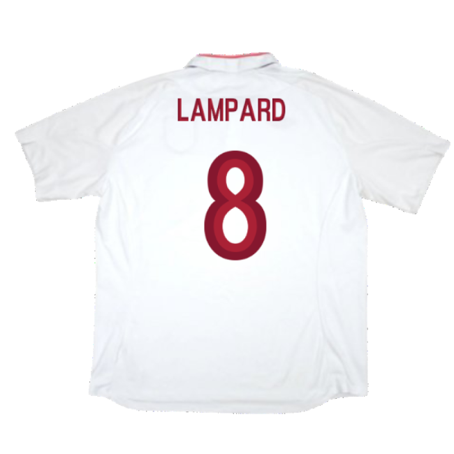 England 2012-13 Home Shirt (Good) (Lampard 8)-Football Jersey Hub