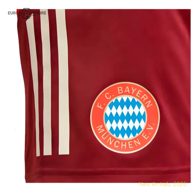 2024-2025 Bayern Munich EU Training Shorts (Shadow Red)-Football Jersey Hub