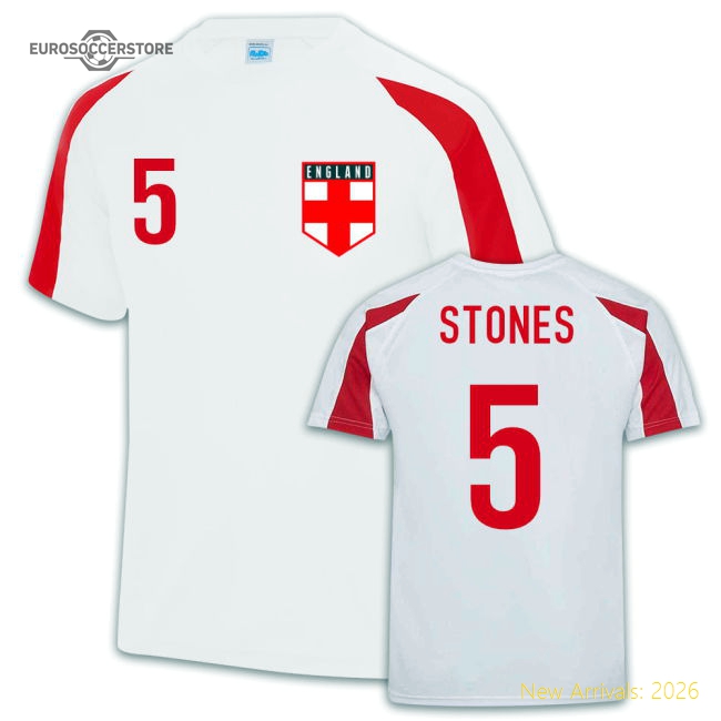 England Sports Training Jersey (John Stones)-Football Jersey Hub