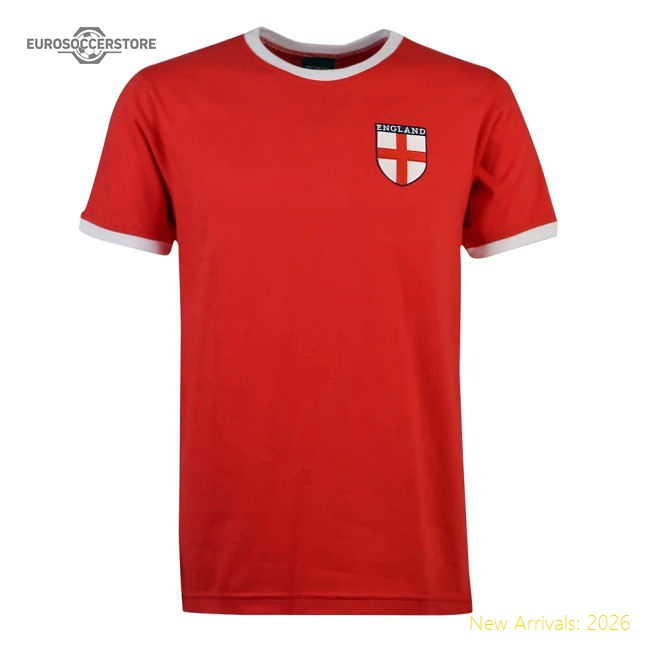 England T-Shirt - Red-Football Jersey Hub