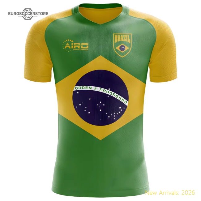 2025-2026 Brazil Flag Concept Football Shirt-Football Jersey Hub