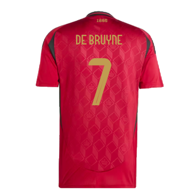 2024-2025 Belgium Home Shirt (De Bruyne 7)-Football Jersey Hub