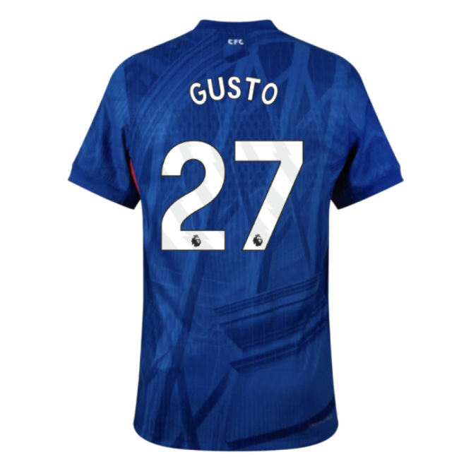 2025-2026 Chelsea Home Authentic Shirt (Gusto 27)-Football Jersey Hub