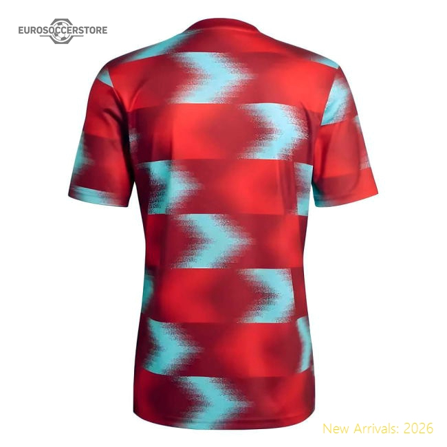 2022-2023 Colombia Pre-Match Shirt (Red)-Football Jersey Hub