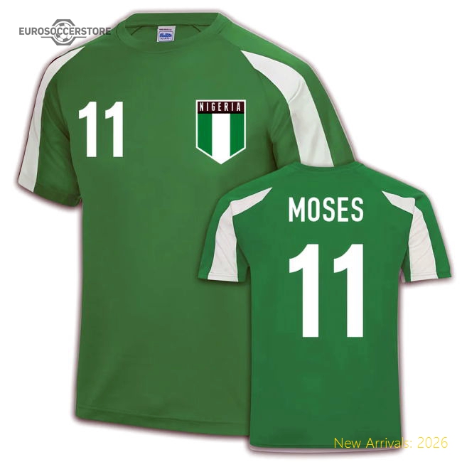 Nigeria Sports Training Jersey (Victor Moses 11)-Football Jersey Hub
