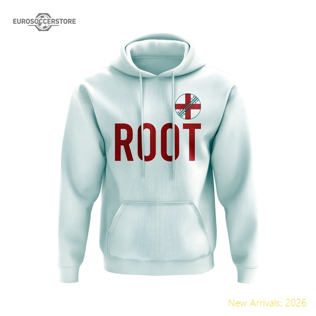 Joe Root England Name Hoody (White)-Football Jersey Hub