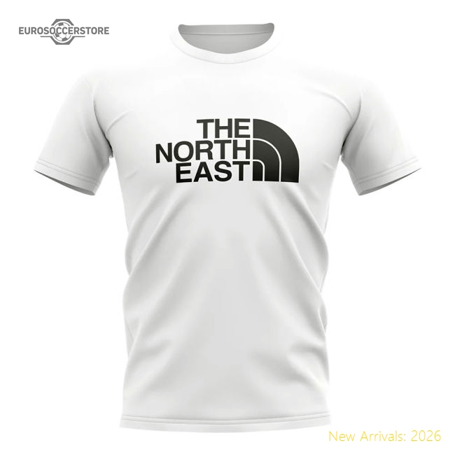 Newcastle The North East T-Shirt (White)-Football Jersey Hub
