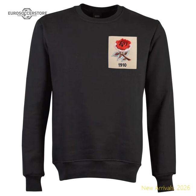 England Rose 1910 Black Sweatshirt-Football Jersey Hub
