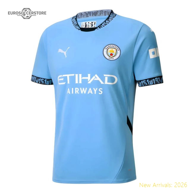 2024-2025 Man City Home Shirt-Football Jersey Hub
