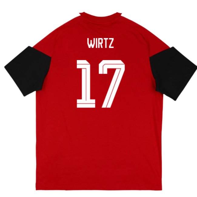 2026-2027 Germany Training Tee (Red) (Wirtz 17)-Football Jersey Hub