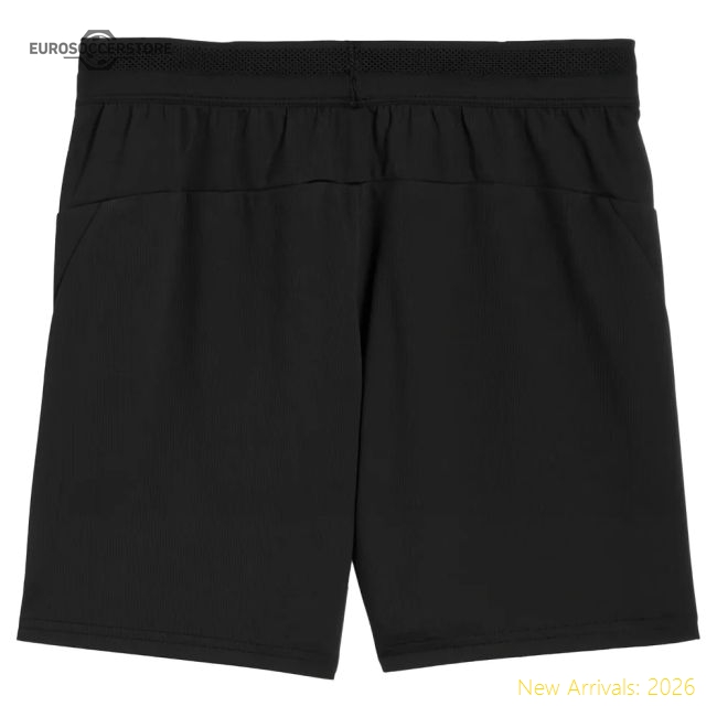 2025-2026 Man City Training Shorts w/pockets (Black) - Kids-Football Jersey Hub