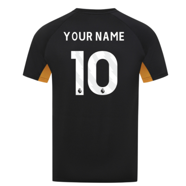 2025-2026 Wolves Coaches Training T-Shirt (Black) (Your Name)-Football Jersey Hub