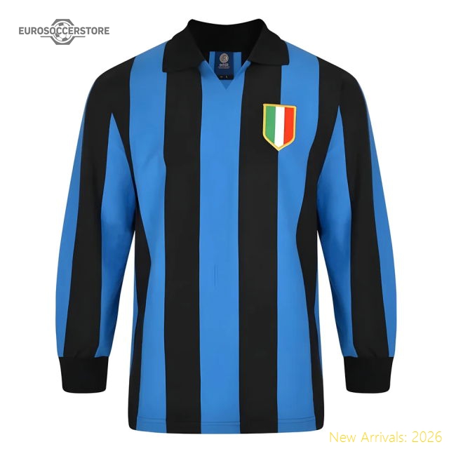 Score Draw Internazionale 1964 European Cup Final Retro Football Shirt-Football Jersey Hub